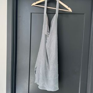 Meshki diamond studded backless dress